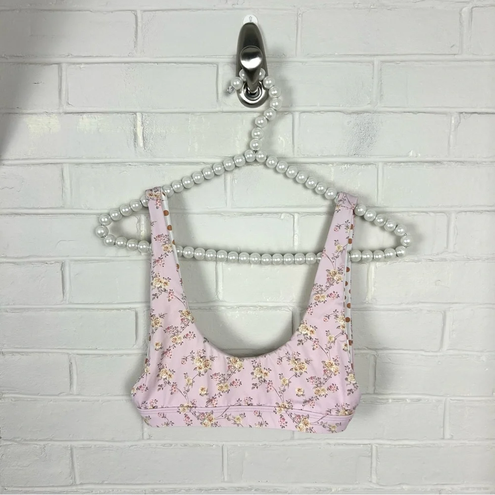 Dippin’ Daisy’s Golden Rose Floral Festival Bikini Top